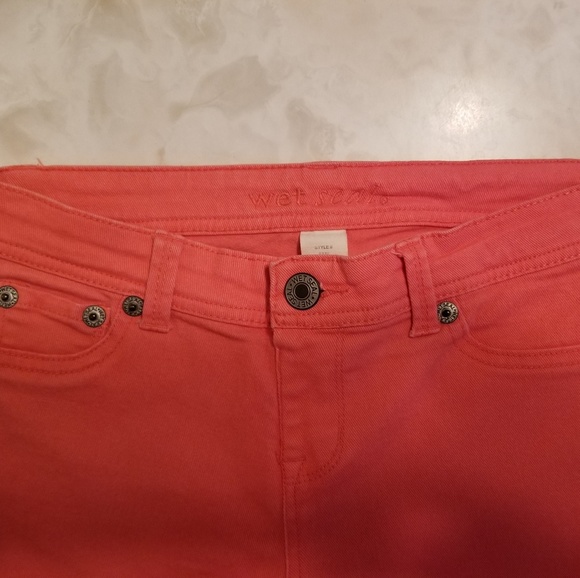 Wet Seal Coral jeans - Picture 2 of 3